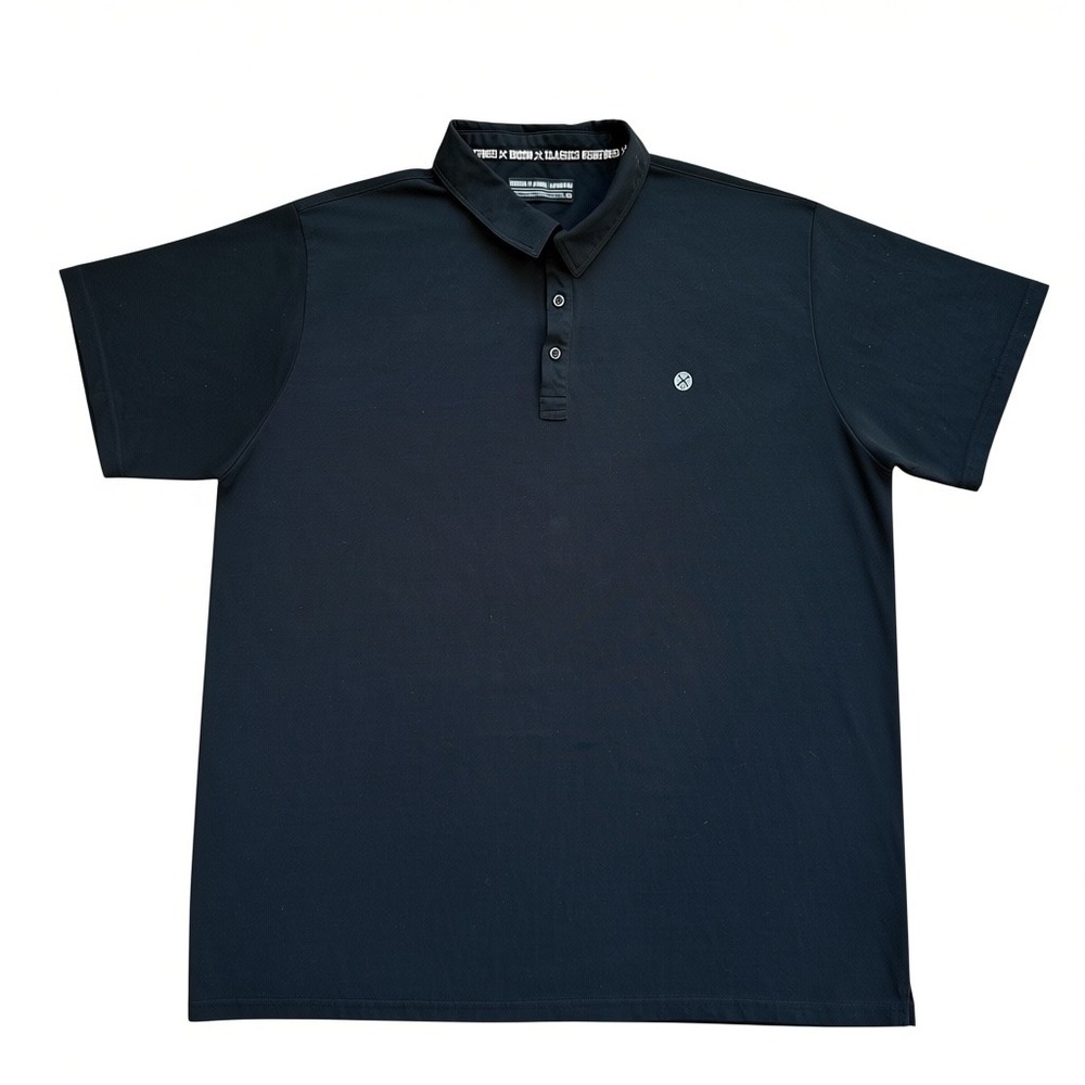 Dixxon Flannel Co Mens D-Sport Polo Shirt Black Short Sleeve Size 4X Big & Tall